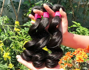 Κίνα Υγιής φυσικός μαύρος/σκοτεινός καφετής ύφανσης ανθρώπινα μαλλιών 100% μαλαισιανός από το νέο κορίτσι προμηθευτής